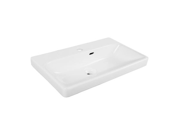 Vasque céramique, SENSEA,  l.61 x P.36 cm