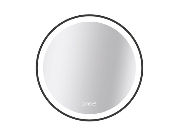 Miroir de salle de bains lumineux LED 70 x 120 cm, argenté, MPGlass Bishop