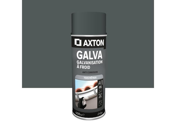 Peinture aérosol extérieur LUXENS gris mat 400 ml