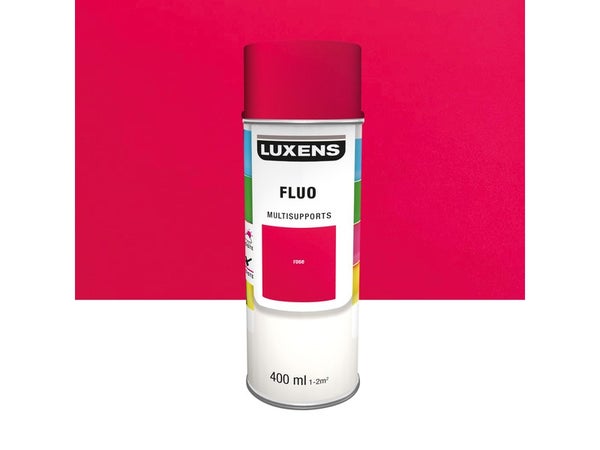 Peinture aérosol LUXENS rose fluorescent 400 ml