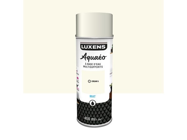 Peinture aérosol Aquaeo LUXENS cream 5 mat 400 ml