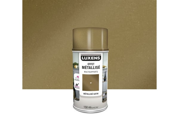 Peinture aérosol Multisupports LUXENS or métallisé 400 ml