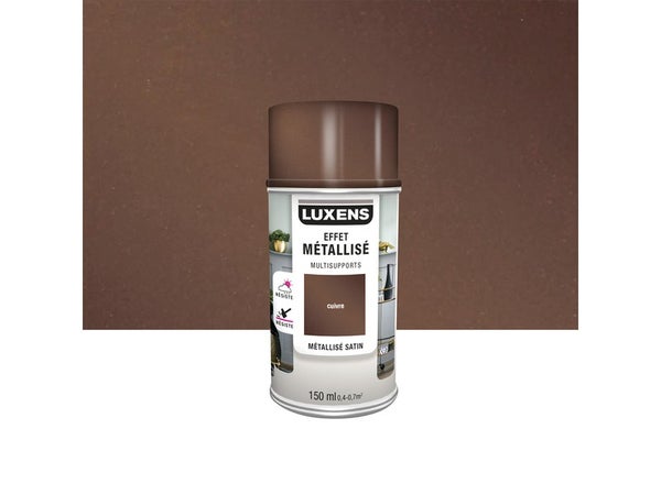 Bombe de peinture Multisupports LUXENS cuivre métallisé 150 ml