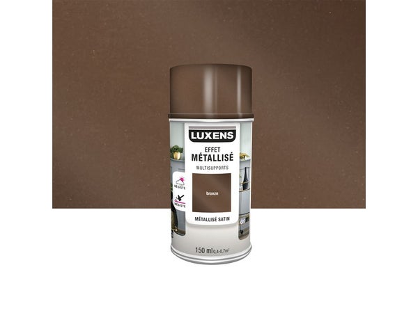 Bombe de peinture Multisupports LUXENS bronze métallisé 150 ml