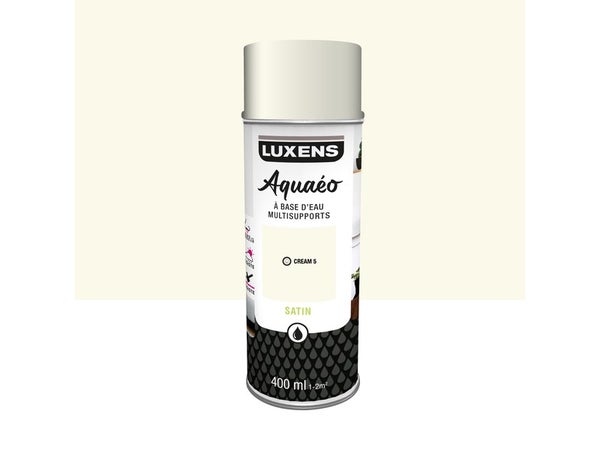 Peinture aérosol Aquaeo LUXENS cream 5 satiné 400 ml