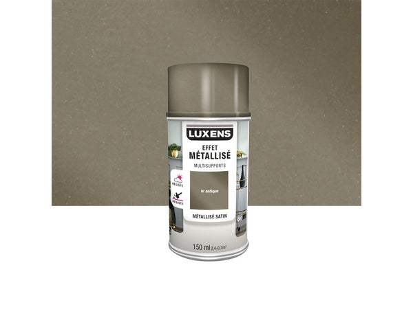 Bombe de peinture Multisupports LUXENS or antique métallisé 150 ml