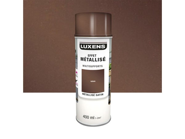 Peinture aérosol Multisupports LUXENS cuivre métallisé 400 ml