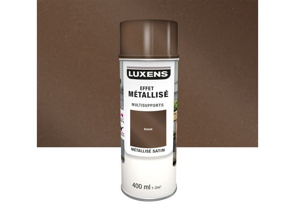 Peinture aérosol Mutlisupports LUXENS bronze métallisé 400 ml