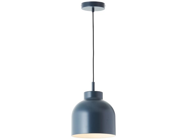Suspension TONKA, E27, diam. 23 cm, metal  bleu/gris, INSPIRE