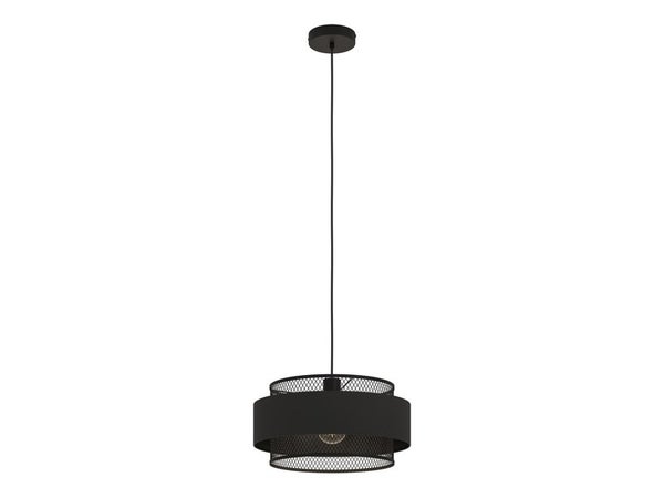 Suspension 1x e27 métal noir INSPIRE OTTOMANE D.40 cm