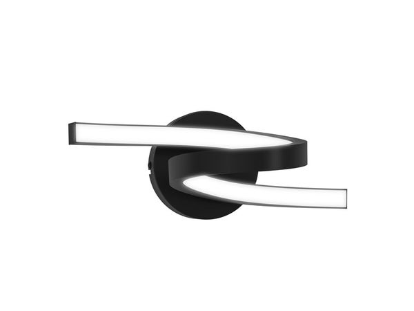 Applique led ESME 770LM 4000K L. 27 cm métal noir INSPIRE