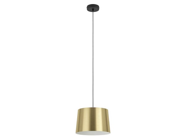 Suspension KRELA E27 diam. 30 cm métal noir/laiton INSPIRE