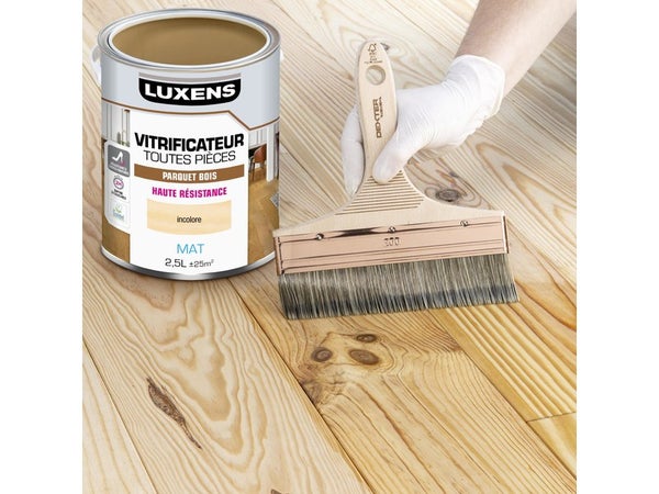 Vitrificateur parquet Haute resistance LUXENS, incolore mat, 2.5 l