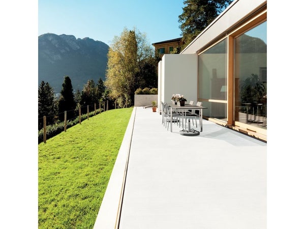 Peinture pour sol garage béton et carrelage haute resistance, LUXENS, 0.5 L blanc satiné