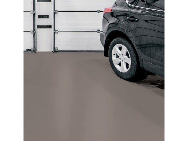Peinture pour sol garage béton et carrelage haute resistance, LUXENS, 0.5 L fossil 3 satiné