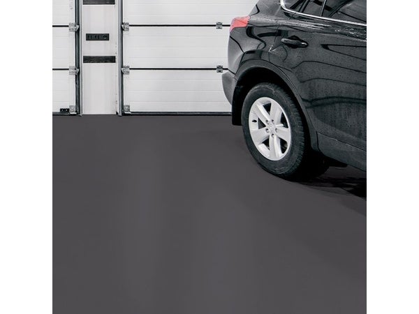 Peinture pour sol garage béton et carrelage haute resistance, LUXENS, 2.5 L granit 1 satiné