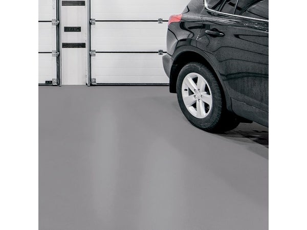 Peinture pour sol garage béton et carrelage haute resistance, LUXENS, 2.5 L granit 3 satiné
