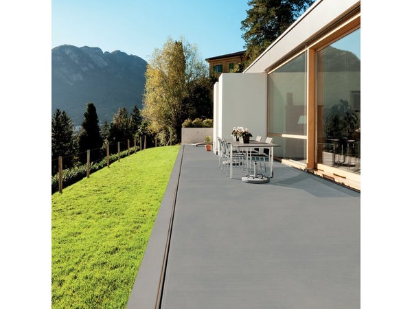 Peinture pour sol garage béton et carrelage haute resistance, LUXENS, 5 L granit 3 satiné
