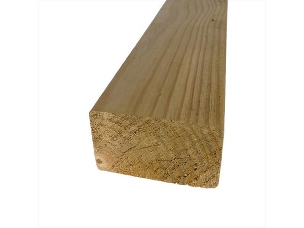Lambourde en pin vert,  L.3 m x l.7 cm x Ep.4.5 mm