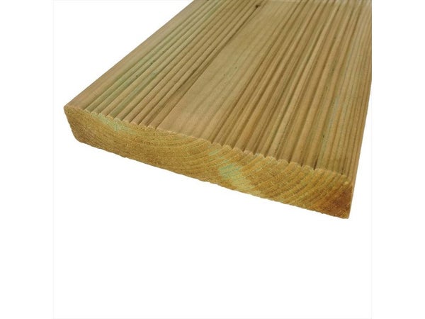 Planche en pin vert, KUHMO2, L.240 x l.14.5 cm x Ep.27mm