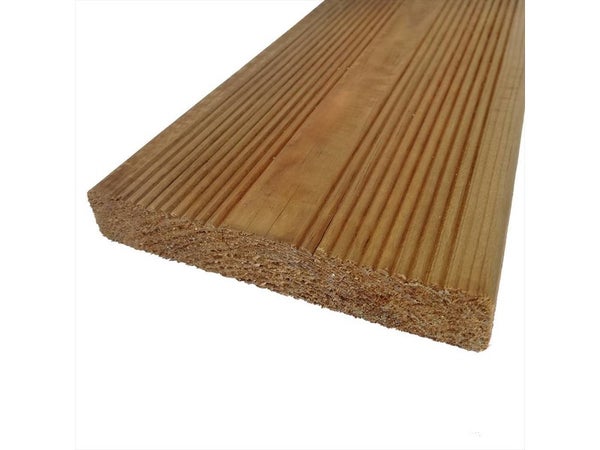 Planche en pin marron, L.240 x l.14.5 cm x Ep.27mm
