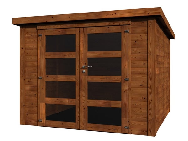 Abri de jardin bois KUTA AXESS+ CONTACT Ep. 28 mm, 7.8 m²
