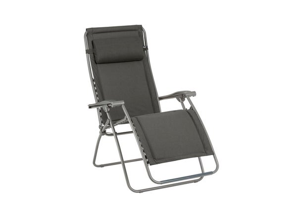 Relax de jardin en acier LAFUMA MOBILIER, gris titane