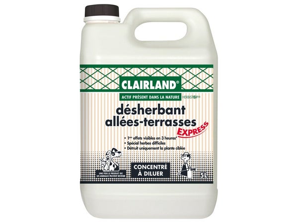 Désherbant pour allées et terrasses, CLAIRLAND, 5 litres