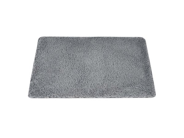 Tapis de bain l.50 x L.80 cm gris, Icone NORASIA