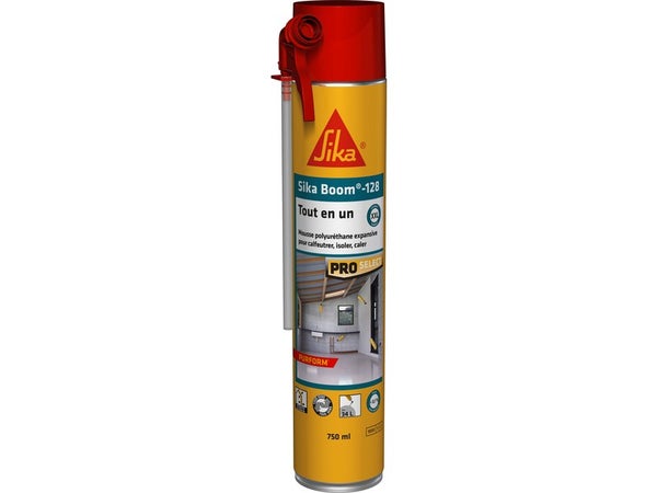 Mousse expansive tout en un manuelle SIKA - SIKABOOM 128 - 750 ml