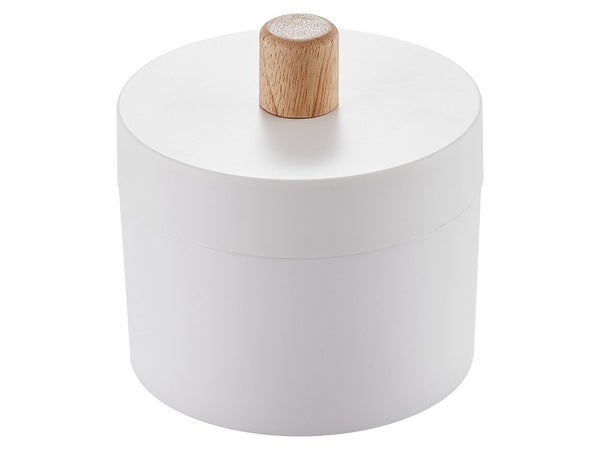 Boite à coton plastique SENSEA Scandi, blanc