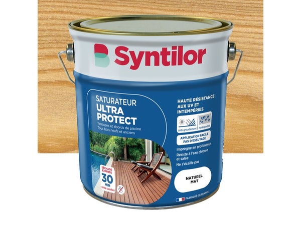 Syntilor - Vernis Cuisine & Bains Incolore Naturel Satiné 1L : :  Bricolage