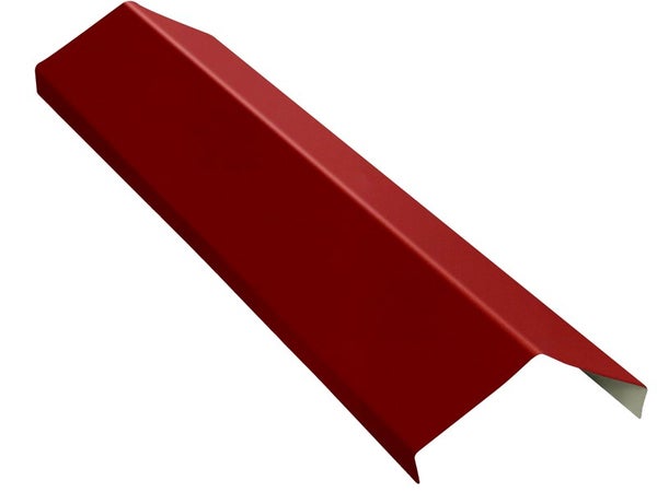 Faitiere acier / acier galvanise rouge x L.0.9 m