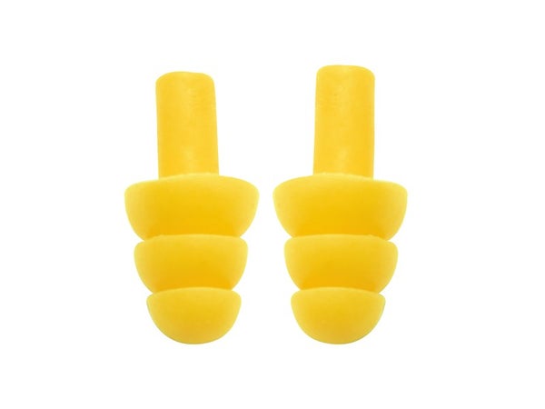 Lot de 20 bouchons d'oreille réutilisables 32573, jaune