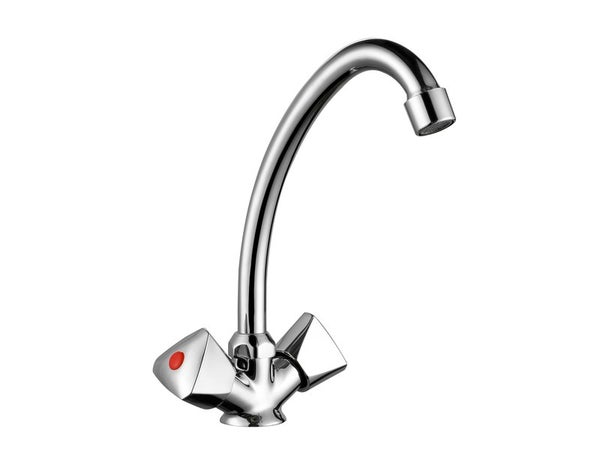 Melangeur lavabo chrome, EDOUARD ROUSSEAU Nale L