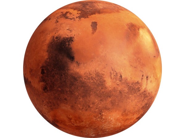 Plexiglass imprimé Mars ARTIS l.65 x H.65 cm