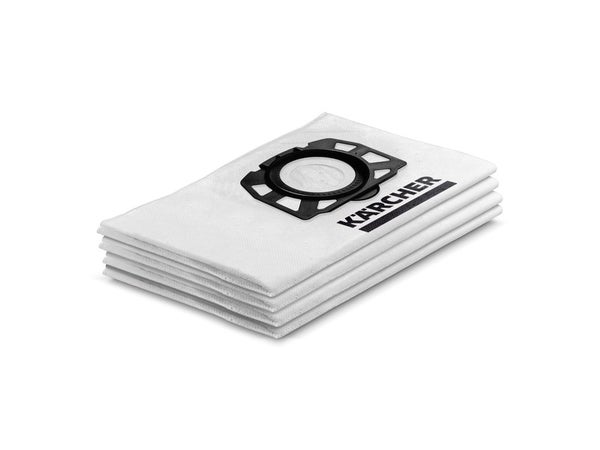Lot de 4 sachets filtre triple epaisseur KARCHER pour Aspirateurs WD/KWD