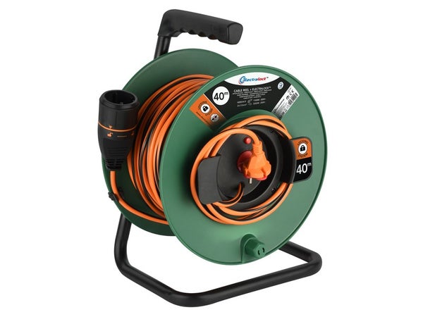 Enrouleur jardin electrique Electralock L. 40 m ho5vvf 2x1.5, ELECTRALINE