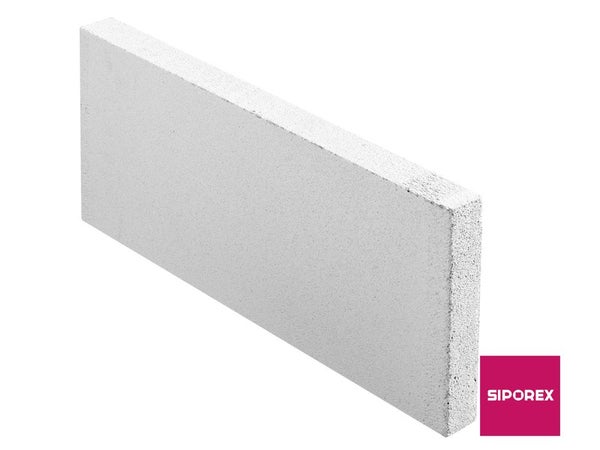 Carreau de beton cellulaire lisse L.62.5 x H.25 x Ep.5 cm SIPOREX