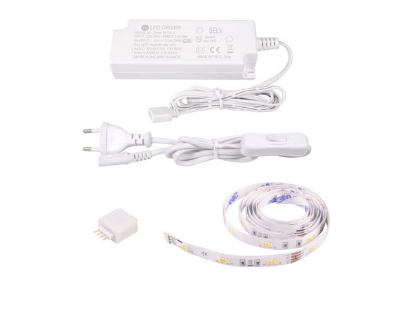 Kit ruban LED 1,5m, changements de blancs, 400 lumens Ledflexi INSPIRE