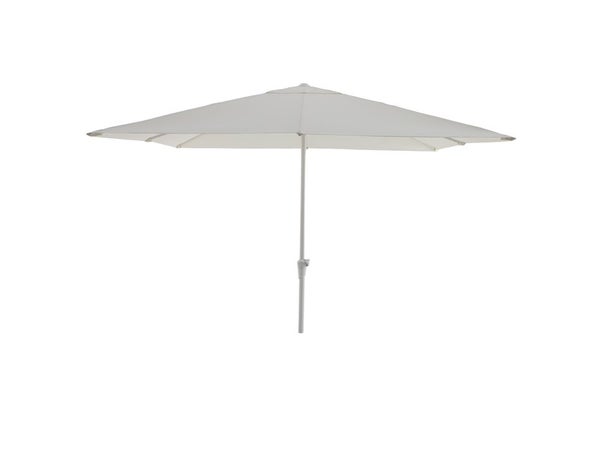 Parasol droit carré, NATERIAL Aura, L.285 x l.285 cm, blanc
