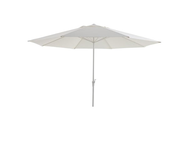 Parasol droit octogonal, NATERIAL Aura , L.394 x l.285 cm, blanc