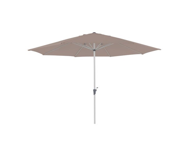 Parasol droit octogonal, NATERIAL Aura, L.394 x l.394 cm, taupe
