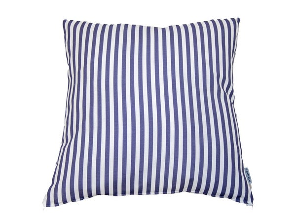 Coussin l.45 NATERIAL Strips bleu saphir