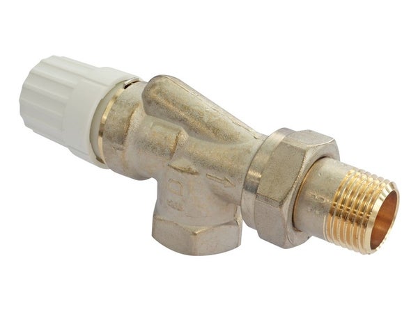 Corps thermostatique équerre inversée raccord Femelle 15 / 21 DANFOSS