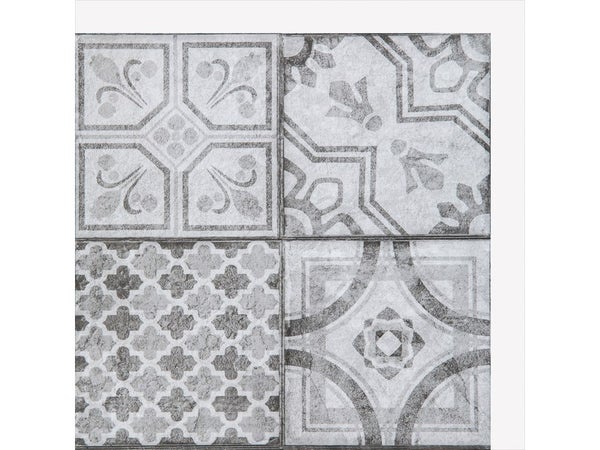 6 crédences adhésives Wall Tile effet carrelage, gris, 30.5 cm x 30.5 cm