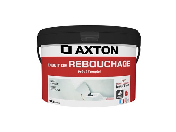 Enduit de rebouchage en pâte, AXTON, 4 kg