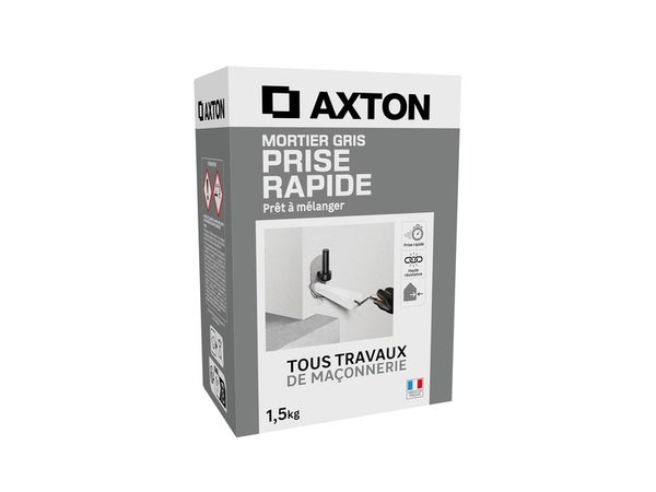 Mortier rapide, AXTON, 1.5 kg gris