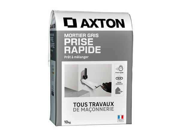 Mortier rapide, AXTON, 10 kg gris