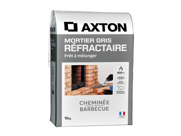 Mortier réfractaire AXTON GRIS 10 kg